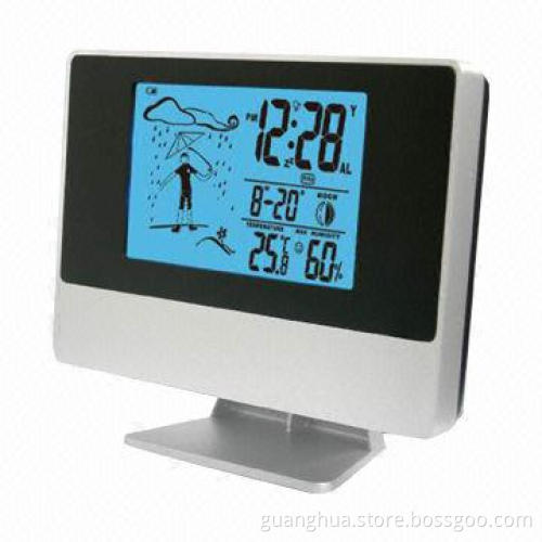 Table Clock with Temperature, Humidity and Weather Forecast Display